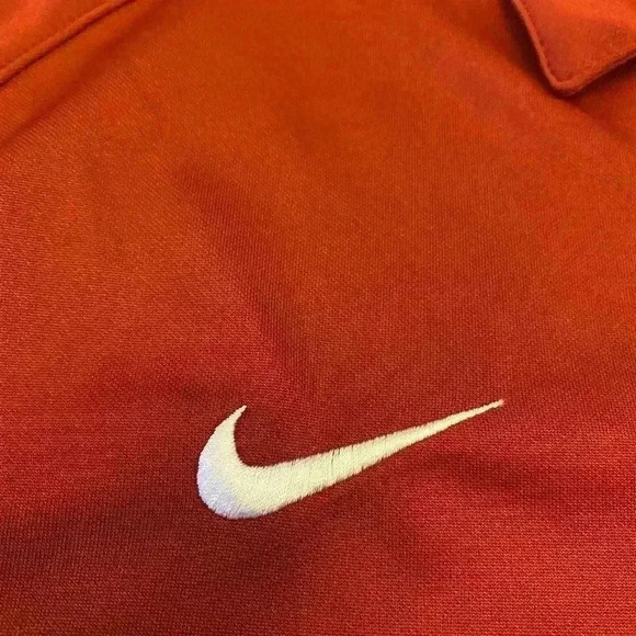 Oklahoma Sooners Nike Men’s Dri-fit Polo Shirt Size Large color Red defects - Picture 4 of 7